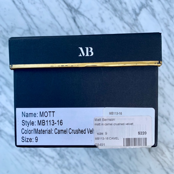 Matt Berson, Motto, Camel Crushed Velvet - Picture 4 of 4